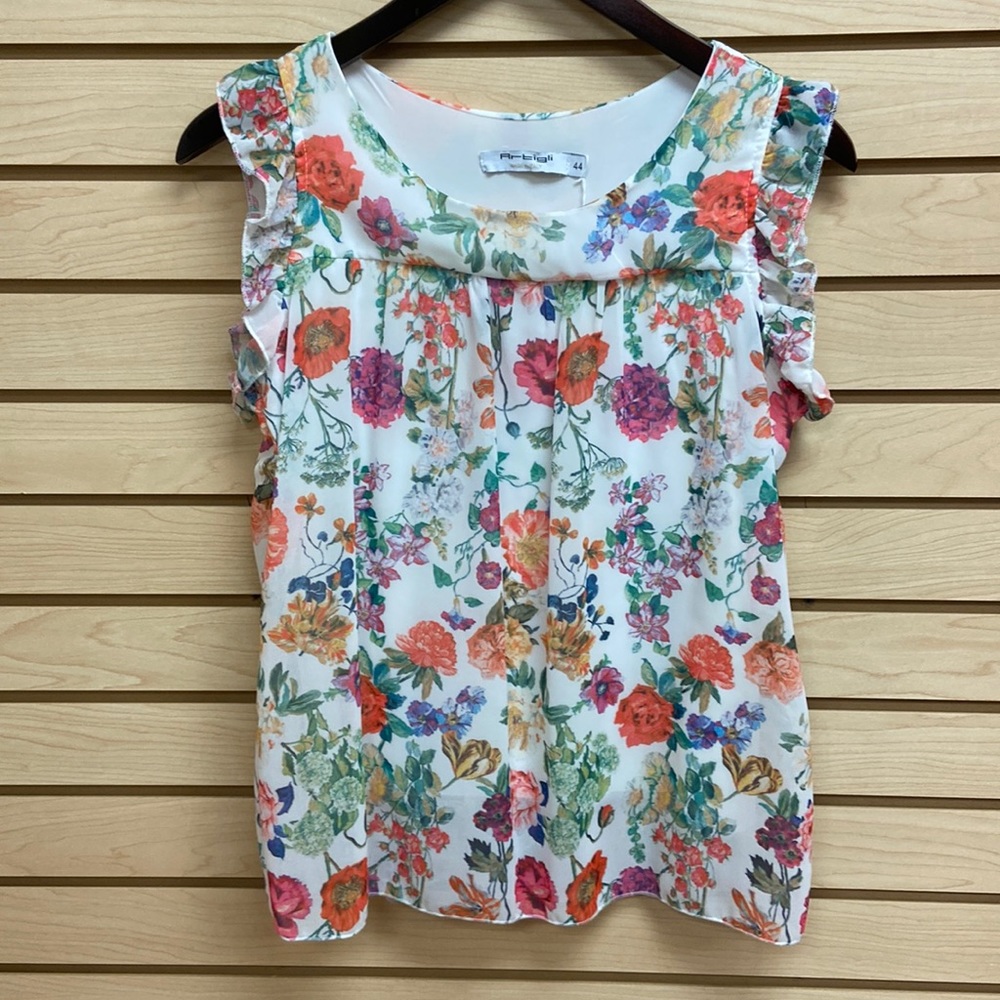 Artigli fancy blouse top Size M made in Italy Euro size 44